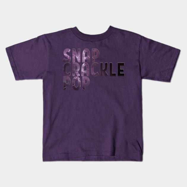 SNAP CRACKLE POP Kids T-Shirt by afternoontees